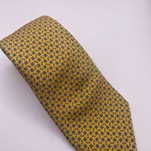 Charles Tyrwhitt Yellow and Blue Geometric Tie